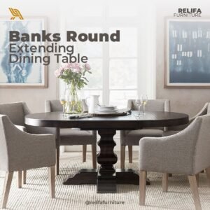 Banks Round Extending Dining Table
