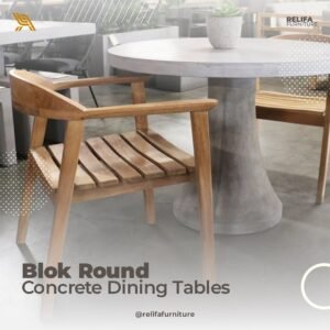 Blok Round Concrete Dining Tables