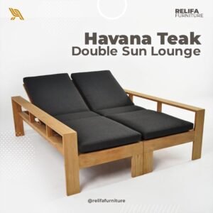 Havana Teak Double Sun Lounge