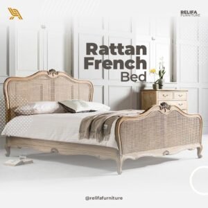 French Rattan Bed