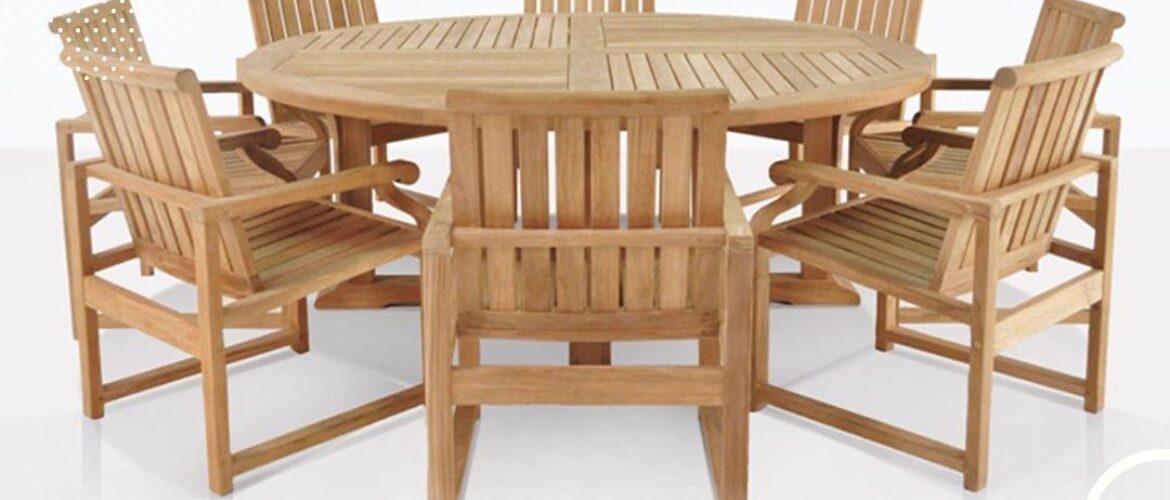 Capri Round Teak Dining Set