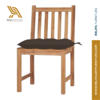 Garden Chairs with Cushions - Solid Teak Wood