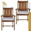 Dining Arm Chair - Natural Teak Outdoor Furniture