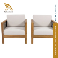 Outdoor Club Chair Teak - Indonesian Outdoor Furniture