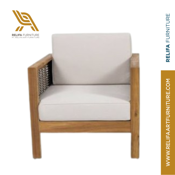 Outdoor Club Chair Teak - Indonesian Outdoor Furniture