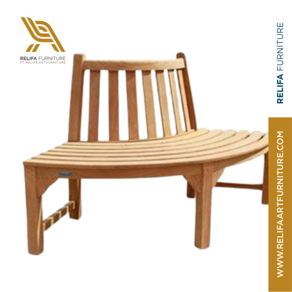 Teak Quarter Tree Seat – Outdoor Garden Bench PT Relifa Art Furniture Teak Outdoor Furniture Indonesia