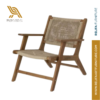 Geralda Acacia Wood Armchair with Dark Finish – Rattan Outdoor Lounge Chair PT Relifa Art Furniture Teak Outdoor Furniture Indonesia