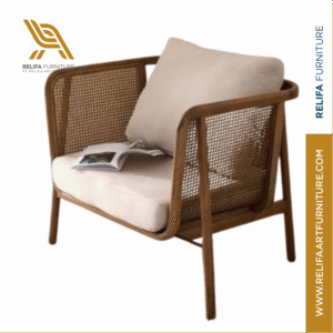 Minimalist Rattan Guest Ch PT Relifa Art Furniture Teak Outdoor Furniture Indonesia