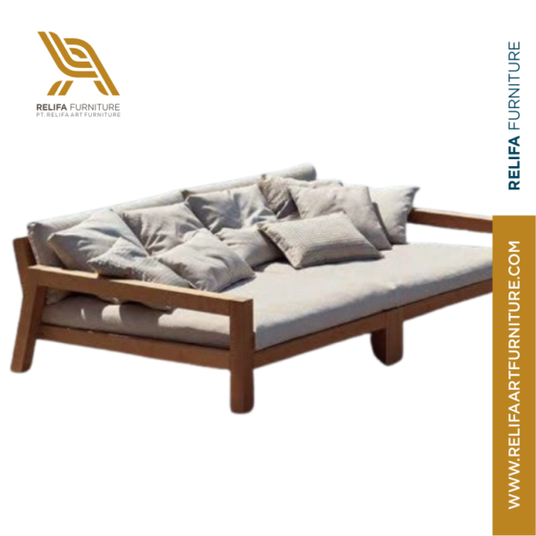 Outdoor Sofa Bed – Comfortable Lounge Sofa for Relaxation PT Relifa Art Furniture Teak Outdoor Furniture Indonesia