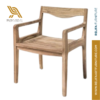 Curve Armchair – Reclaimed Teak Natural Finish PT Relifa Art Furniture Teak Outdoor Furniture Indonesia