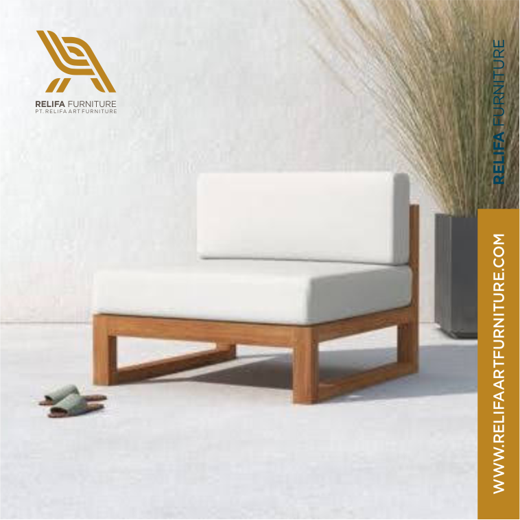 Cambridge Teak Armless Pat PT Relifa Art Furniture Teak Outdoor Furniture Indonesia