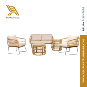 Modern Luxury Garden Sofa  PT Relifa Art Furniture Teak Outdoor Furniture Indonesia
