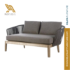 Minimalist Modern Rattan Outdoor Sofa – Teak Wood Guest Chair PT Relifa Art Furniture Teak Outdoor Furniture Indonesia