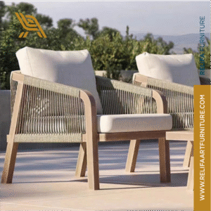 Outdoor Garden Woven Loung PT Relifa Art Furniture Teak Outdoor Furniture Indonesia
