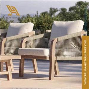 Outdoor Garden Woven Loung PT Relifa Art Furniture Teak Outdoor Furniture Indonesia