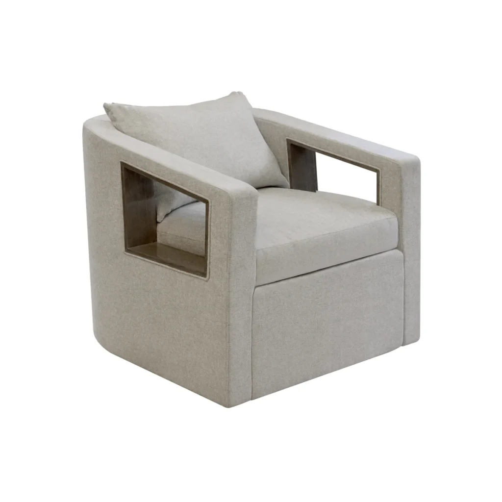 SR Armchair – handcrafted solid wood lounge chair by Relifa Art Furniture