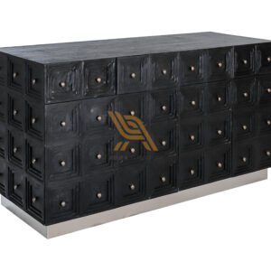 Black Wood Sideboard or St PT Relifa Art Furniture Teak Outdoor Furniture Indonesia