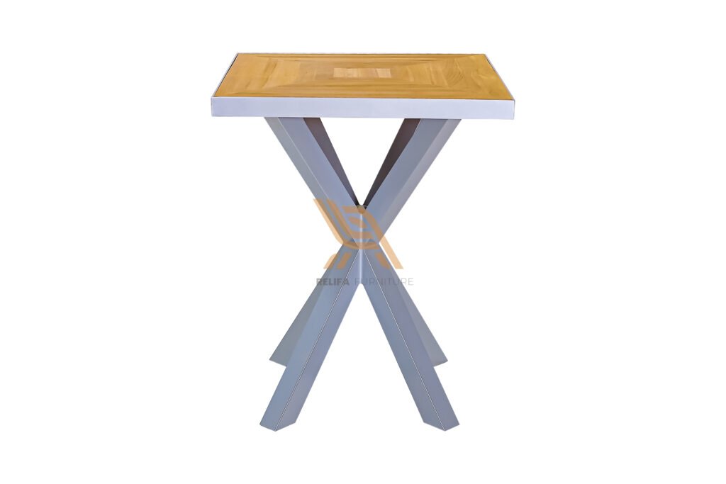 Outdoor Square Bar Table w PT Relifa Art Furniture Teak Outdoor Furniture Indonesia