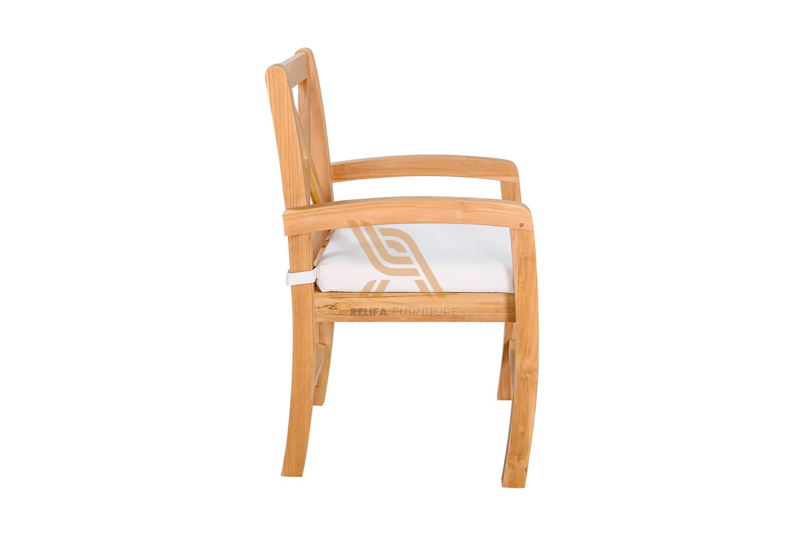 Patio Dining Chair with Arms & Brown Leather Pad – Modern Garden Chair PT Relifa Art Furniture Teak Outdoor Furniture Indonesia Patio Dining Chair with Arms & Brown Leather Pad – Modern Garden Chair PT Relifa Art Furniture Teak Outdoor Furniture Indonesia